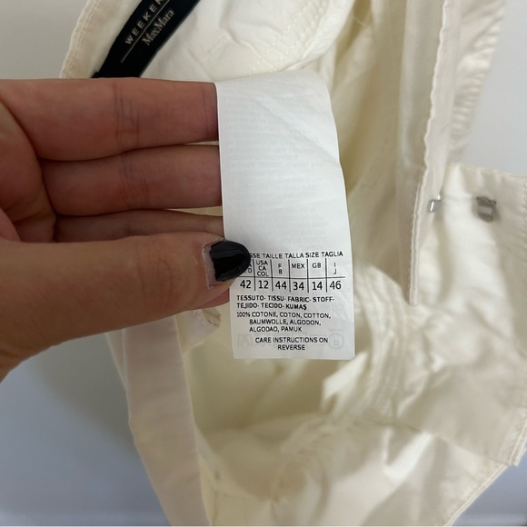 Max Mara Weekend White Skirt Size 12 - Picture 5 of 5